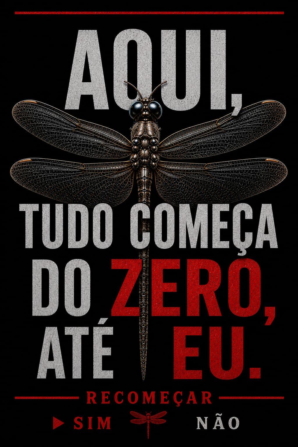 Camiseta - "Aqui, Tudo Começa do Zero, Até Eu." | 100% Algodão