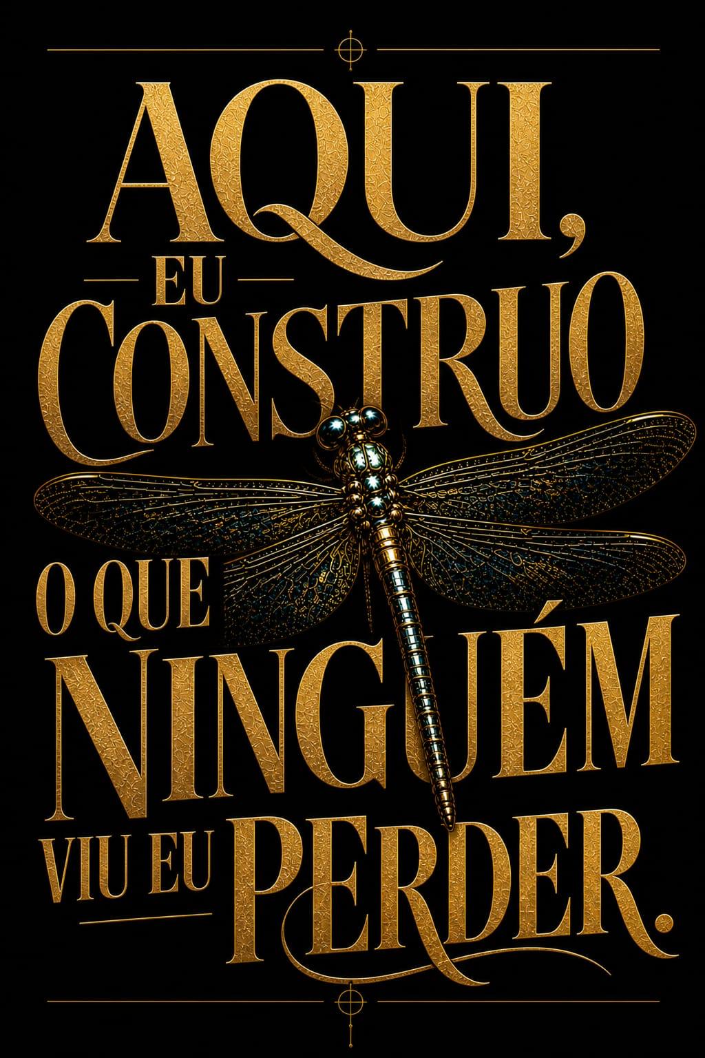 Camiseta - "Aqui, Eu Construo o Que Ninguém Viu Eu Perder" | 100% Algodão