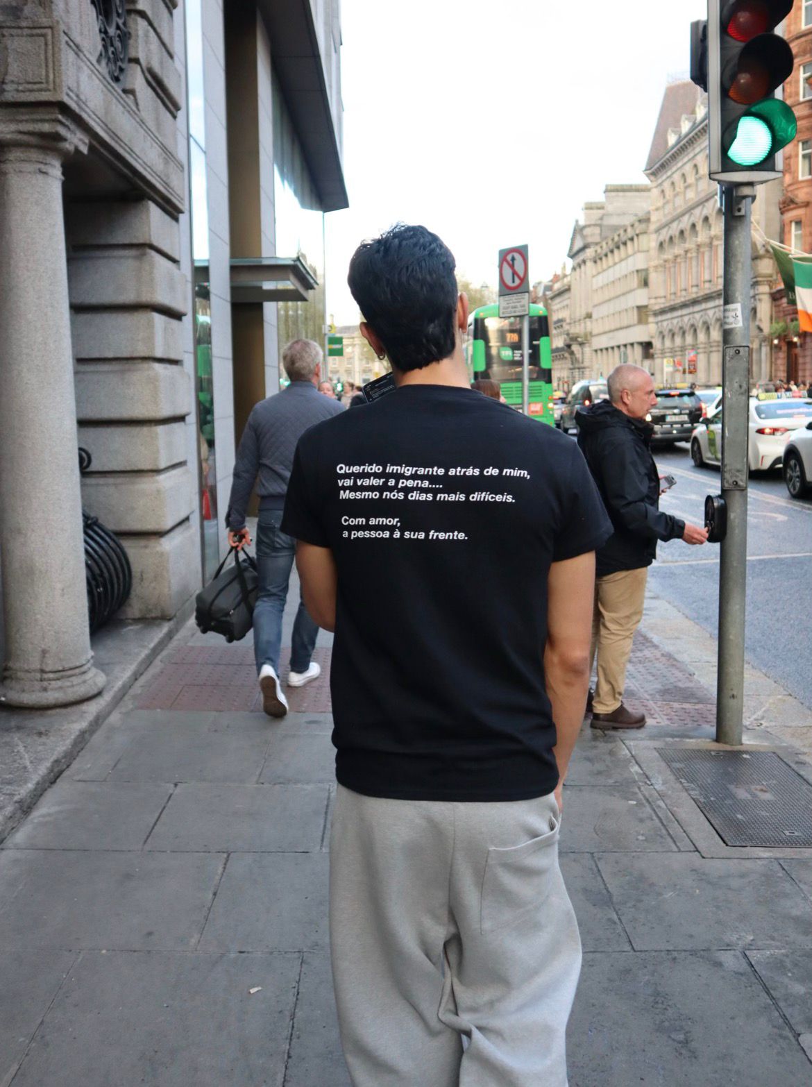 Camiseta do Imigrante Unissex - Preta