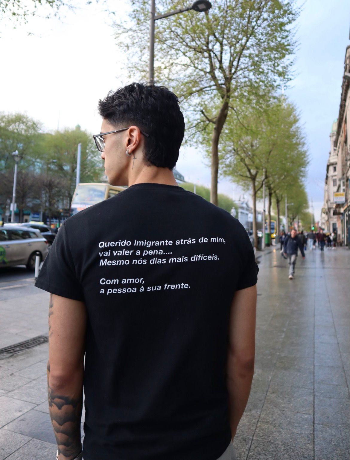 Camiseta do Imigrante Unissex - Preta