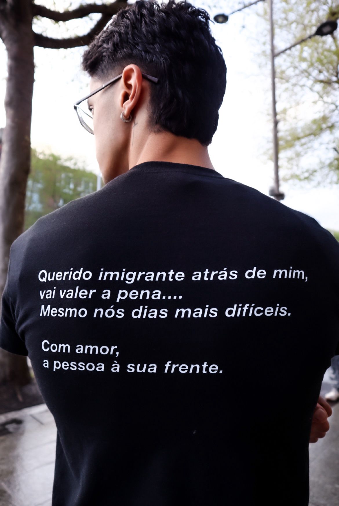 Camiseta do Imigrante Unissex - Preta